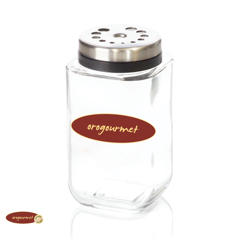 Glass Shaker - Glitter - Nuggets - Squares - Hearts - Powder GOLD - SILVER