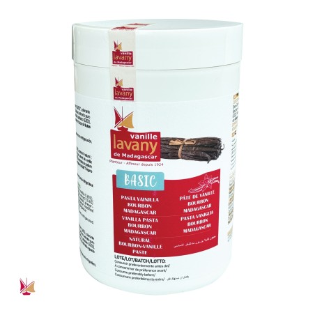 LAVANY Pasta Vaniglia - Barattolo PET - Peso netto 1,25 kg