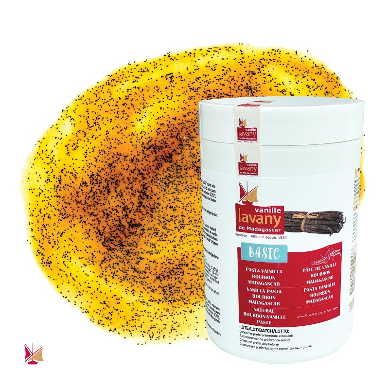 Pâte de Vanille LAVANY - Pot de verre - Poids net 1,25 kg